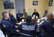 El titular de la SSP Sinaloa, Inocente Fermín Hernández Montealegre, realiza gira de trabajo en Ahome