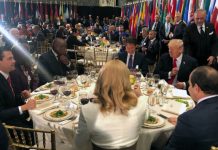 EPN y Trump comparten mesa durante comida de la ONU