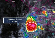 Tormenta tropical ‘Tara’ en las costas de Colima y Michoacán