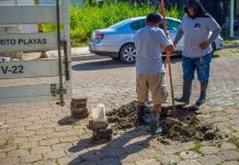 Repara JUMAPAM fuga de agua en Lomas de Mazatlán