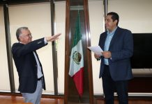 SECRETARIO JESÚS VALDÉS TOMA PROTESTA A NUEVO SUBSECRETARIO DE AGRICULTURA