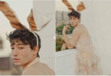 En tacones y lencería, Ezra Miller posa para Playboy