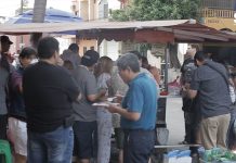 Caguamanta, tan rica que comen hasta de pie