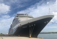 Llegó el crucero turístico Eurodam con 2,936 visitantes