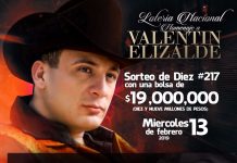 Lucirán billetes de Lotería Nacional imagen de Valentín Elizalde