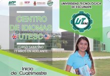 INVITA UTESC A INGRESAR A CENTRO DE IDIOMAS