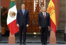 Llega presidente de España a Palacio Nacional para reunión con AMLO