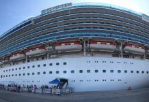 El Ruby Princess llegó a Mazatlán con 4,303 visitantes