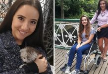 Joven queda en silla de ruedas tras cuidar a una gatita callejera