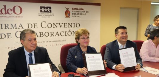 SIGNAN CONVENIO PARA ELABORAR CENSO QUE PERMITA UBICAR A DESPLAZADOS EN SINALOA