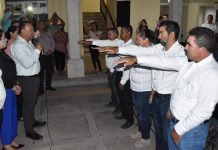 Toma Geovani Escobar protesta a síndicos municipales