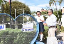 ROSARIO INAUGURA DEPÓSITO DE CORAZÓN PARA RECIBIR TAPITAS A FAVOR DE LOS NIÑOS CON CÁNCER