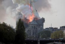 Incendio en la catedral de Notre Dame de París
