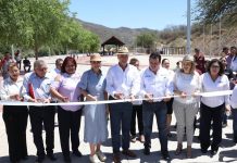 Inaugura Quirino el parque lineal El Vado, en Choix