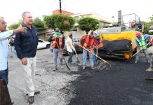 Supervisa Quirino obras de reencarpetado en Culiacán