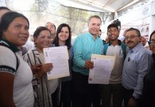 Inaugura Quirino nuevas vialidades en Tamazula, Guasave