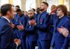 Macron condecora a selección de Francia campeona en Rusia