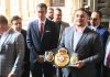 Andy Ruiz visita a López Obrador en Palacio Nacional