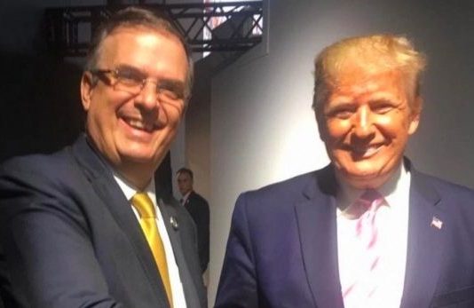 Agradece Trump a Ebrard por «increíble» trabajo en migración