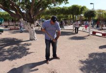 Alcalde encabeza décima primera jornada de limpieza y embellecimiento de espacios recreativos en Infonavit “Las Huertas”.