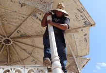 Encabeza autoridad municipal décima segunda jornada de Limpieza y rehabilitación de espacios recreativos en El Palmito del Verde.