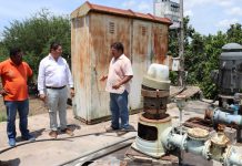 Recorre y supervisa Alcalde pozos que abastecen al municipio de agua potable.
