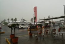 SSP SE MANTIENE ALERTA ANTE LAS LLUVIAS QUE SE REGISTRAN EN EL PUERTO