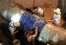 Concluye reparación de línea de abastecimiento de agua potable frente al Cereso