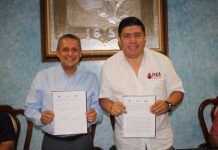 Firman convenio de colaboración para acabar con el rezago educativo en Rosario.