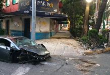 Destroza Lamborghini en la Roma y se da a la fuga