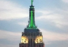 El Empire State se ilumina de la bandera mexicana por Independencia
