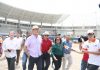 Quirino supervisa estadio de béisbol en Guasave; va al 60% de avance