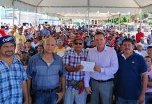Entregan 2 mdp en Empleo Temporal en campos pesqueros de Guasave