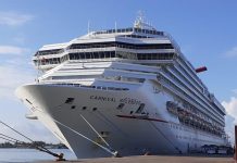 Llegó esta mañana a Mazatlán el crucero turístico Carnival Splendor