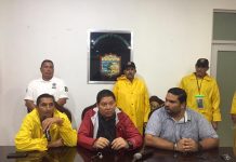 Gobierno municipal realiza sesión permanente por depresión “Narda”.