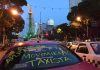 Con ‘no’ a Uber, Cabify, Didi… taxistas rodean el Ángel