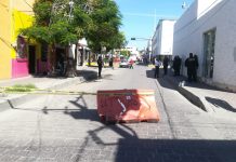 Cierran calles del Centro, por Primer Informe del Químico Benitez