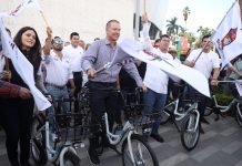 Quirino inaugura en Los Mochis el sistema de bicicleta pública «Muévete Chilo Sinaloa»