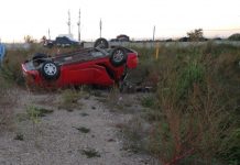 Aparatoso accidente en el entronque del Aeropuerto