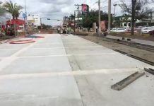 Primer Tramo de Rafael Buelna, Casi Terminado con Cemento Hidráulico