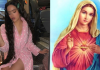Rosalía genera controversia con foto de la Virgen María