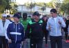 Con caminata dominical, autoridades buscan forjar lazos de amistad con la ciudadanía