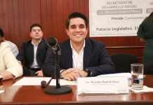 Sinaloa trabaja en levantar bandera blanca en obra social: Ricardo Madrid