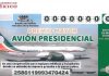 Presenta AMLO diseño del boleto de la rifa del avión presidencial