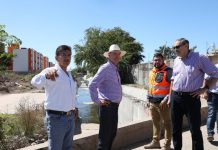 Quirino supervisa los cuatro colectores en construcción de Culiacán