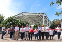 Alcalde inaugura techumbre de CAM 41 con inversión de más de medio millón de pesos.