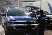 Ante Covid-19, Policías Estatales siguen instrucciones de higiene con equipo de trabajo