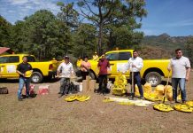 La SEDESU entrega equipo especializado para el combate de incendios forestales