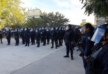 Policías Estatales son dotados con caretas, cubrebocas y guantes para prevenir el Covid-19