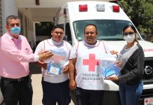 ENTREGA UTESC PROTECTORES FACIALES A INSTITUCIONES DE SALUD EN EL ROSARIO Y ESCUINAPA